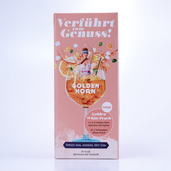 Golden Horn Gin Aperitif 25%  Miniatur Präsentbox peach