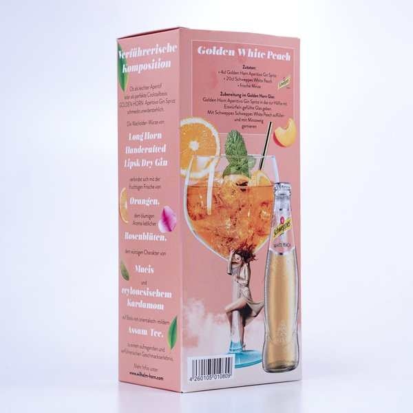 Golden Horn Gin Aperitif 25%  Miniatur Präsentbox peach